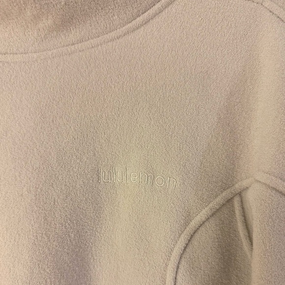 Lululemon Looped Terry Fleece Funnel Neck Bone Size 2 - Picture 5 of 11